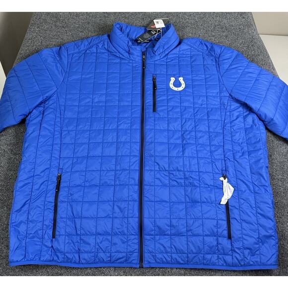 Cutter & Buck Indianapolis Colts Men’s Blue Rainier Primaloft Filled Jacket 5XB - Picture 6 of 16